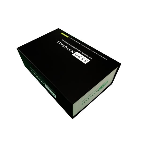 Custom Black Magnetic Paper Gift Boxes with EVA Foam Insert for Cosmetics