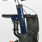 Supermarket Mobility Walking Aids Convenient Push Cart With Seat Basket