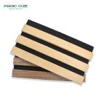 Melamine Surface Acoustic Wood Slat Panels Waterproof For Theater Studio Wall