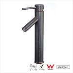 Ceramic Cartridge Single Handle Sink Faucets / Polished Brass Bathroom Faucet