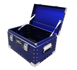China Car Camping Kitchen Storage Box OEM Aluminum Camp Kitchen Box Blue on sale