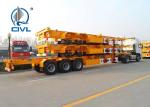 2 / 3 Axles Skeleton Container Semi Trailer Trucks , container transport