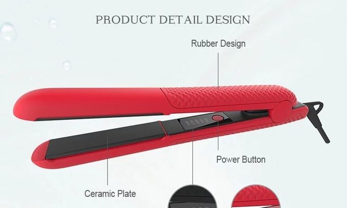 Customized LCD Digital Professional Hair Iron Straighteners ROHS Certifiation