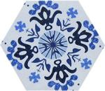 Chinese Style Hexagon Wall Tiles , Anti Dirty Porcelain Hexagon Tile