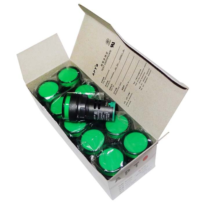 AC220V 22mm three phase indicator led flat panel light