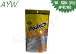 Durable Metal Accessories Stand Up Zipper Bags Plastic With Eyeable Window