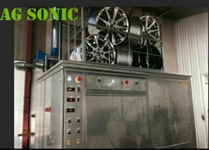 China Aircraft Components Ultrasonic Engine Cleaner 360L Tank With Electric Lifting Tyre wholesale
