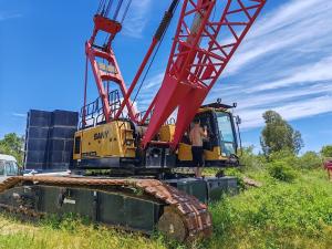 China Convenient Operation 150ton Lattice Boom Crawler Crane For Heavy Equipment Hoisting 2019 Sy wholesale