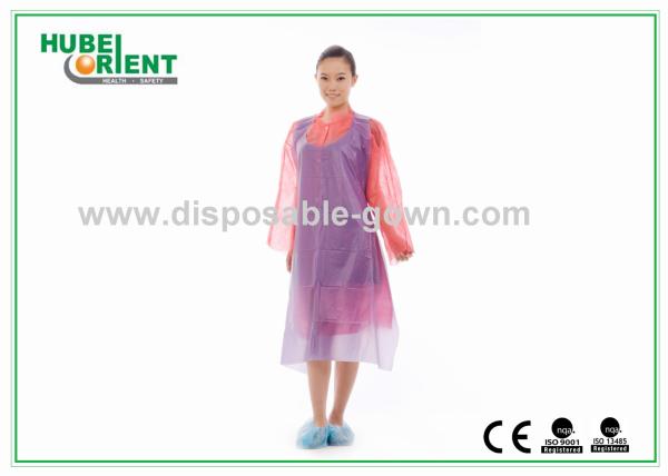 Dustproof Disposable Use PVC Aprons Without sleeves For Hospital Nursing Or