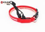 Adjustable Safety Nylon Rechargeable LED Dog Collar With USB Cable