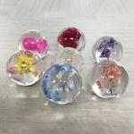 Acrylic Flower Paperweight Logo Customized For Decoration