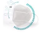 4 Ply Dust Mask Pp Spunbond Outer Layer High Filteration Standard Size