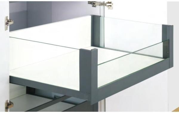 Glass side & front panel High inner Drawer Tandem box cold rolled steel 270