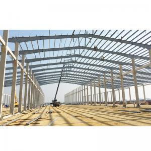 China Portal Frame Warehouse Steel Structure Construction Prefabricated Pole Barn on sale