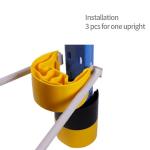 Corrosion Protection HDPE Plastic Pallet Rack Upright Protector for Warehouse