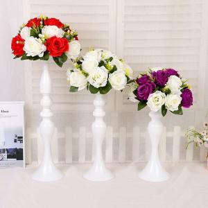China Table wedding centerpieces decorative flower vase pillar shape flower vase for wedding decor wholesale