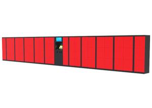China 77 Doors 15 inch Touch Screen Postal Lockers Equipments with Sending SMS Message Function wholesale