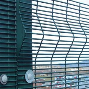 China 3mm Galvanized Clear View Steel Fencing Anti Climb Prison Security Fence wholesale