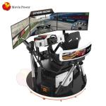 Fiberglass 9D Simulator , Dynamic VR Racing Simulator Game Machine 6 Dof 3