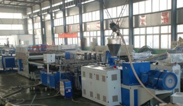 Double Screw WPC Steamship Board Production Line , WPC PVC Construction Board