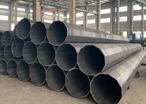 China Dodecagonal Electrical Power Pole Q420 4.0mm 50FT Hot Dip Galvanized wholesale