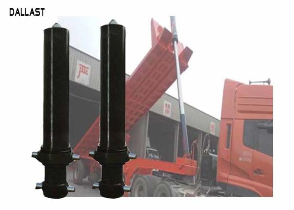 Semi Trailers Telescopic Hydraulic Cylinder Single Acting Long Stroke For