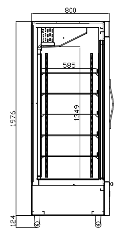 SINGLE DOOR BEVERAGE COOLER