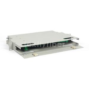 China SC Simplex Port Fixed 12 Port Patch Panel Rack Mount For FTTH FTTX CATV on sale