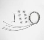 144in Portable Trade Show Circle Hanging Sign Curved Triangle Banner Sign