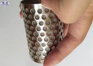 China Durable Perforated Filter Tube , High Holding Capacity Perforated Round Tubing wholesale