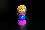 Frozen Princess Plastic Toy Figures With Disney Logo Blue / Pink Color