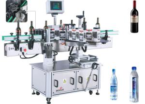 China Two / One Side Sticker Label Applicator Glass / Plastic Bottes Labeller Equipment wholesale