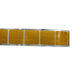 China Curtain Side Vehicle Grade Yellow Conspicuity Reflective Tape Segmented Sticker wholesale