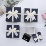 Elegant Cardboard Jewelry Package Box With Foam Insert For Ring Necklace