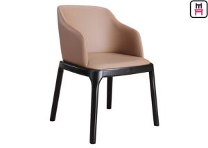 China Padded Grace Arm Chair Wood Restaurant Chairs Modern Furniture With Round Safe Corner wholesale