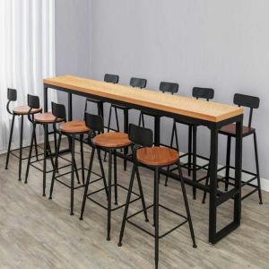 China Thickness 16mm Bar Table Stool Set Melamine Board Bar Height Dining Set wholesale