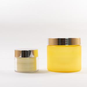 China Customized Color Design 60ml 150ml 200ml 300ml Wide Mouth Doube Wall Plastic Jar with Aluminum Lids wholesale