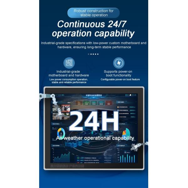 ZXTLCD Ip65 Waterproof Dustproof Industrial Display Devices All in One Embedded Pc 21.5 Inch Cheap Touch Screen Display