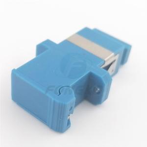 China Auto Shutter Green Housing No Flange Type SC UPC SM MM Fiber Optic Adapter wholesale