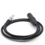 External Red Camera Monitor Cable , XLR 4 Pin To 6pin Power Cable