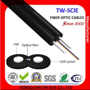 China G652D LSZH Sheath FTTH Drop Wire Cable Steel Or FRP Strength Member For Floor Connection wholesale