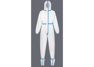 China Elastic Waist Hooded Medical Disposable Protective Coveralls wholesale