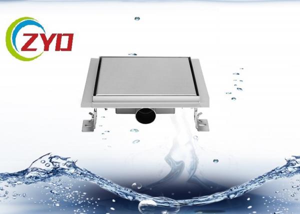 Quality 3.5 Inch Stainless Steel Floor Drain Large Flow Flange Edge Smooth Surface for sale