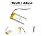OEM / ODM Lithium Polymer Battery Pack 3.7V 750MAH LiPo Battery LP852045