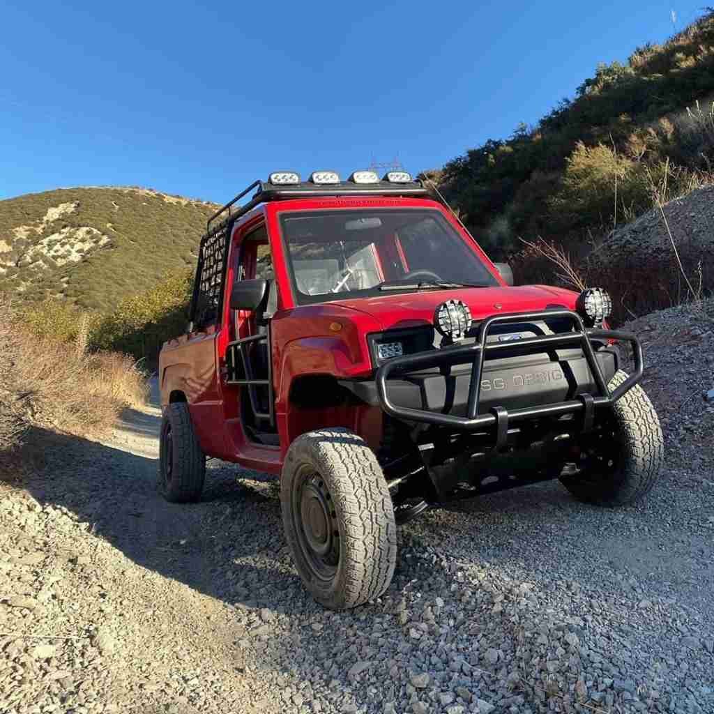 Fast Charging Four Wheel Electric Pickup EV Electric Truck With 2seats Made In China