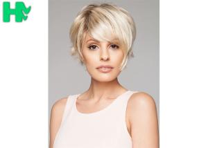 China New Arrival Sale Popular Light Blonde Synthetic Natural Look Short Wig wholesale