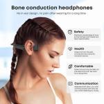 Open Ear Headset Waterproof Bluetooth Wireless Sports Earphones Bone Conduction