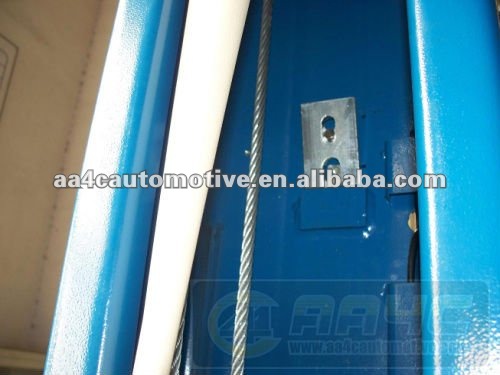 one side manual release 2 post vehicle lift