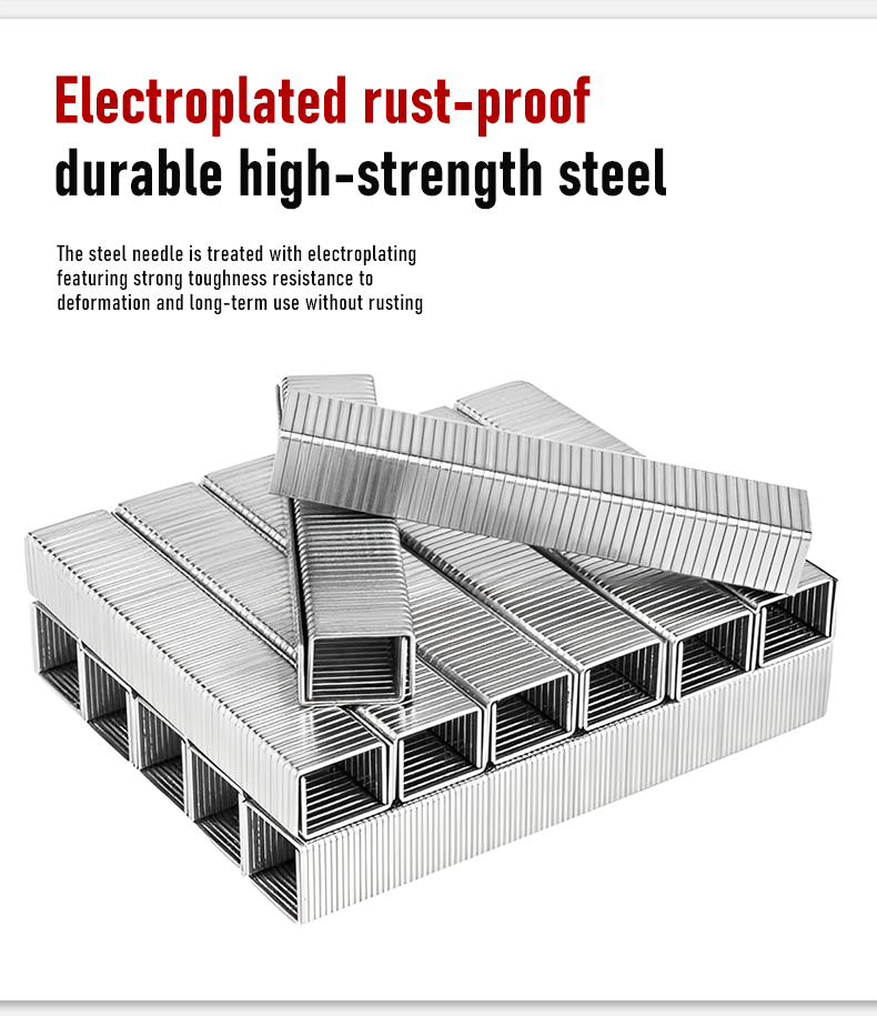 High Quality 1008J Galvanized Pneumatic Staples Iron Staples for Sofas & Furniture Rust-Proof Industrial Carton Staples