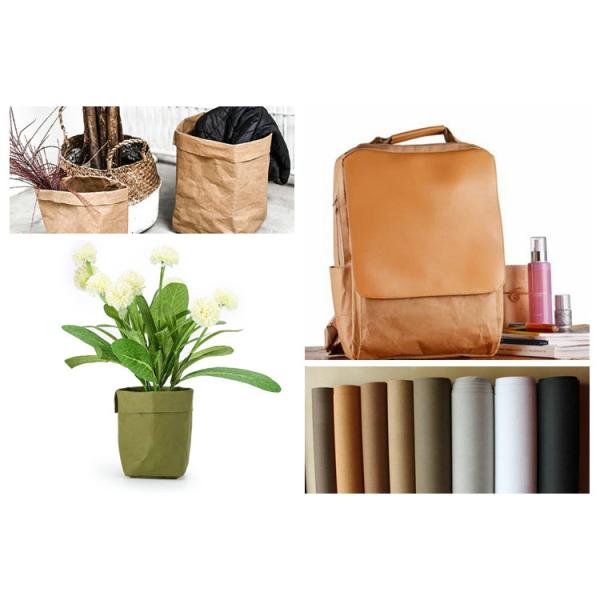 Diy Durable Washable Fiber - Based Texture Kraft Paper Making Backbag Purse